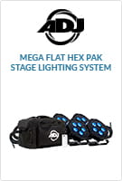 Go to product page for ADJ Mega Flat Hex Pak Stage Lighting System