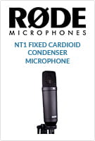 Go to product page for Rode NT1 Fixed-Cardioid Condenser Microphone